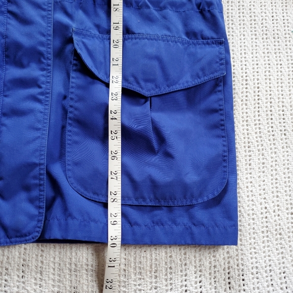 VTG New Spirit Pacific Trail FLAWED Men's Medium Blue Hooded Mid Rain Jacket - Picture 8 of 10